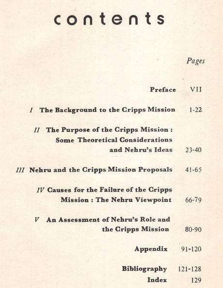 Jawaharlal Nehru & The Cripps Mission (An Old And Rare Book) - Retail Maharaj