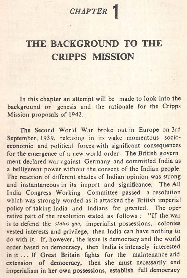 Jawaharlal Nehru & The Cripps Mission (An Old And Rare Book) - Retail Maharaj