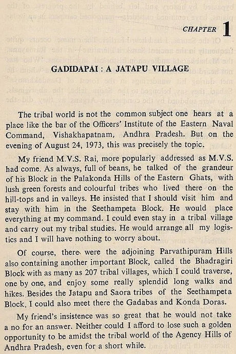 Tribal Culture in Flux (The Jatapus of Eastern Ghats An Old & Rare Book) - Retail Maharaj