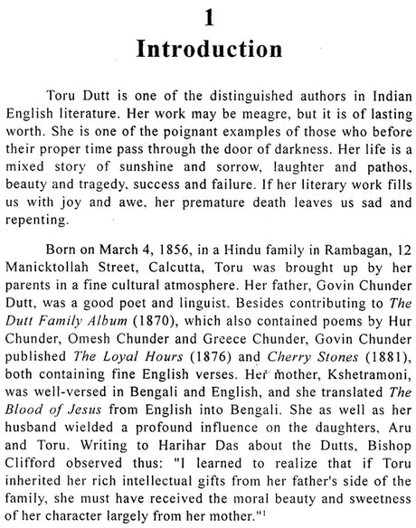 Indian Writers Stories - Toru Dutt: A Litterary Profile - Retail Maharaj