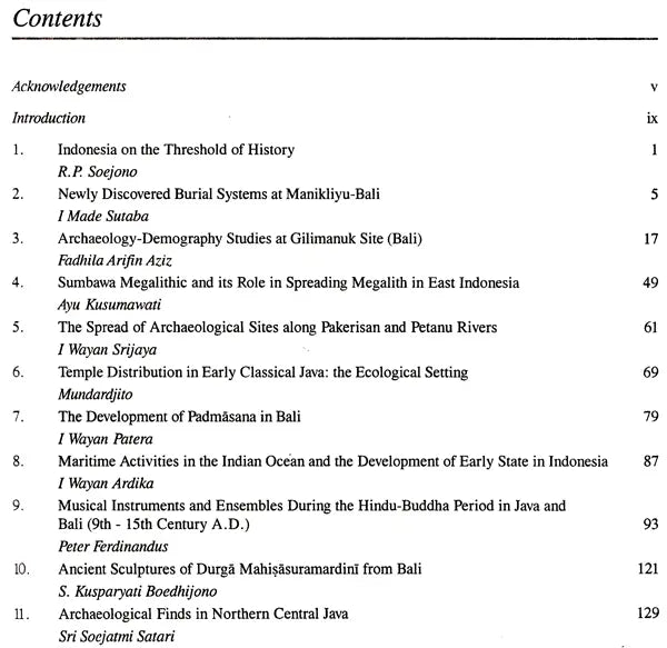 Recent Studies in Indonesian Archaeology - Retail Maharaj