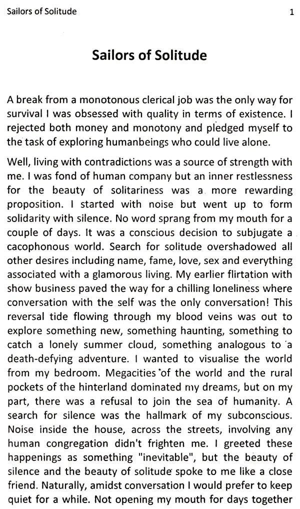 Sailors of Solitude-Collection of Short Stories - Retail Maharaj