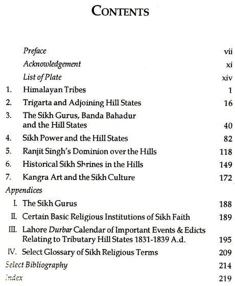 The Sikhs And The Kangra Hill States [1469-1846 A.D.] - Retail Maharaj