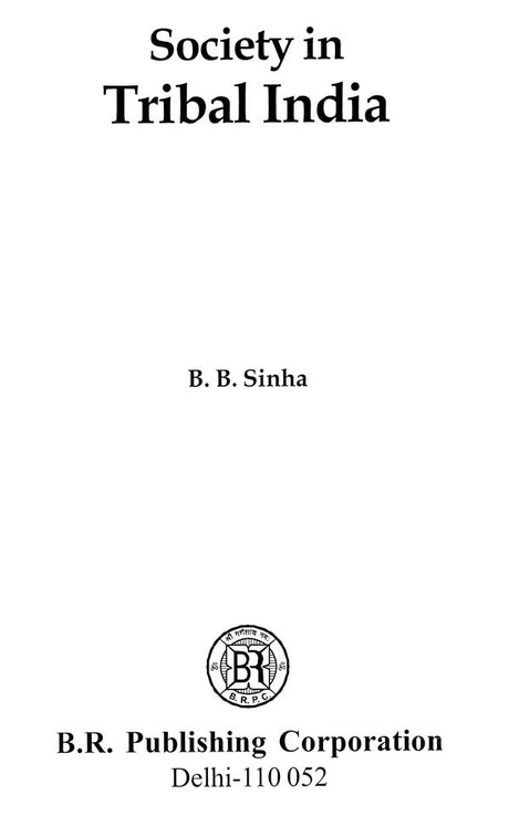 Society in Tribal India - Retail Maharaj