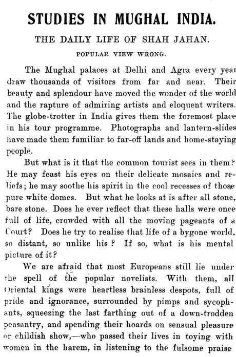 Studies in Mughal India - Retail Maharaj
