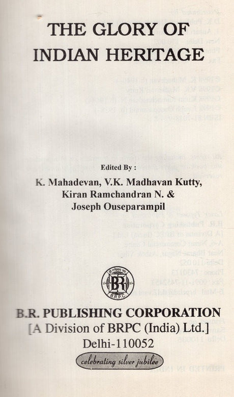 The Glory of Indian Heritage (An Old and Rare Book) - Retail Maharaj