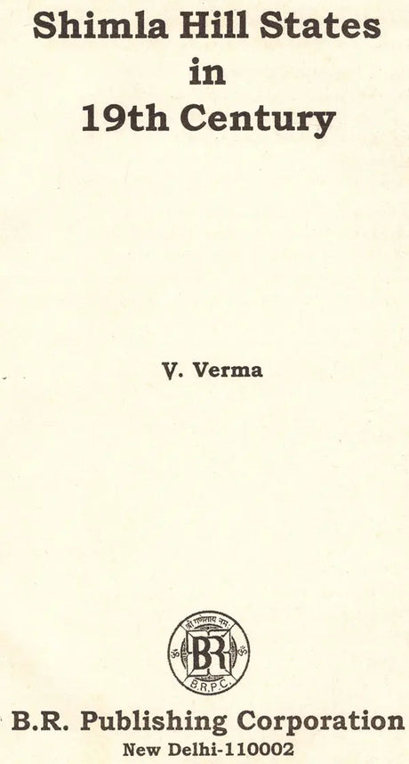Shimla Hill States in The 19th Century (An Old & Rare Book) - Retail Maharaj