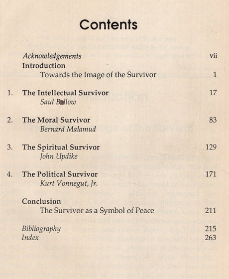 The Survivor in Contemporary American Fiction (An Old and Rare Book) - Retail Maharaj