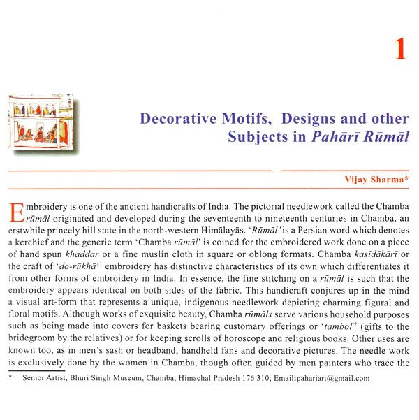 Splendors of Pahari Embroidery - Retail Maharaj