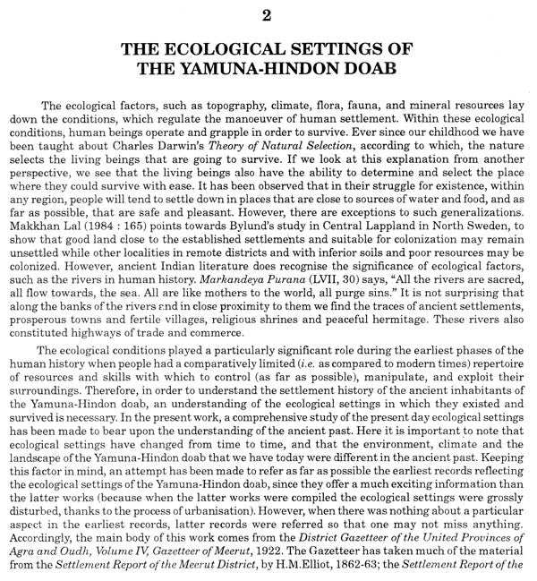 Settlements in The Yamuna-Hindon Doab An Archaeological Perspective - Retail Maharaj