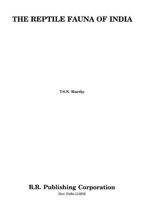 The Reptile Fauna of India - Retail Maharaj