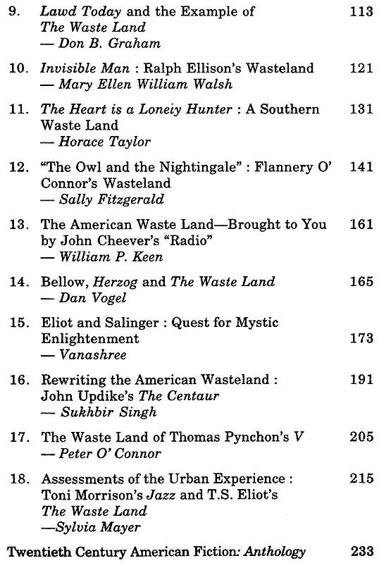 Twentieth Century American Fiction - T.S Eliot's Children - Retail Maharaj