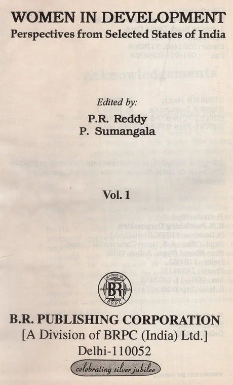 Women in Development- Perspectives from Selected States of India in Set of 2 Volumes (An Old and Rare Set) - Retail Maharaj