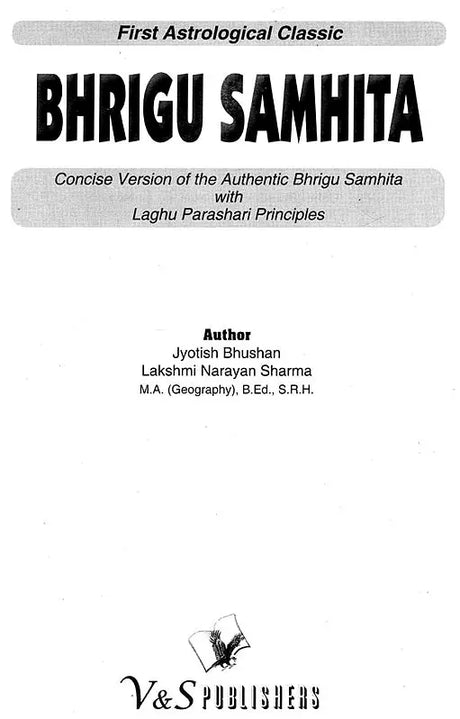 Bhrigu Samhita [English] By Lakshminarayan Sharma - Retail Maharaj