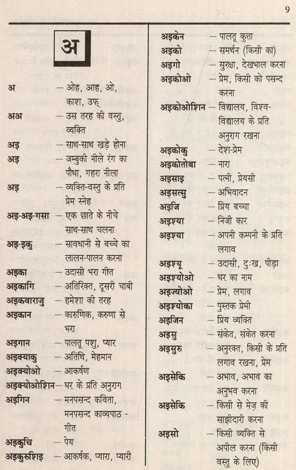 जापानी हिन्दी शब्दकोश: Japanese Hindi Dictionary - Retail Maharaj