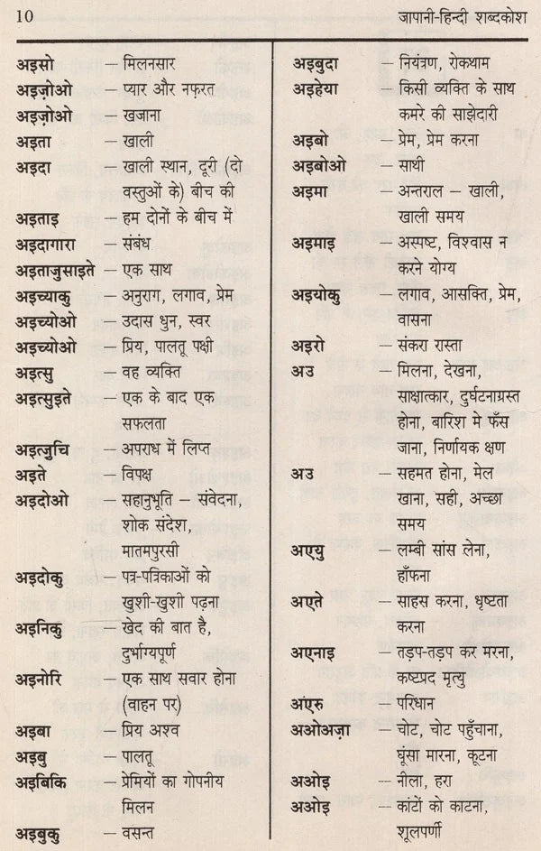 जापानी हिन्दी शब्दकोश: Japanese Hindi Dictionary - Retail Maharaj