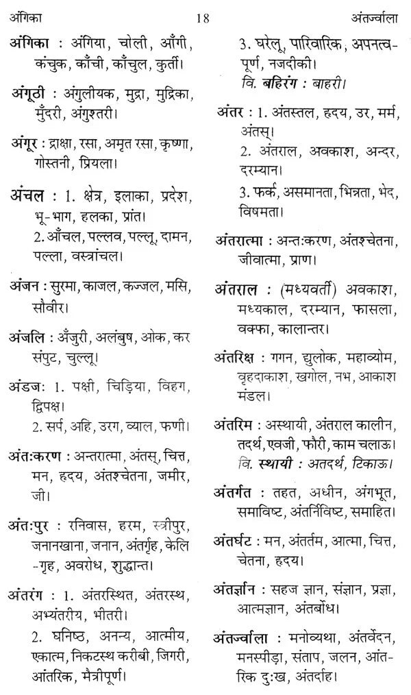 पर्यायवाची और विलोम शब्दकोश: Synonyms and Antonyms Dictionary - Retail Maharaj