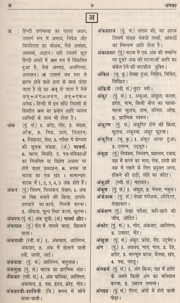 आधुनिक हिंदी शब्दकोश / Aadhunik Hindi Shabdkosh - Retail Maharaj