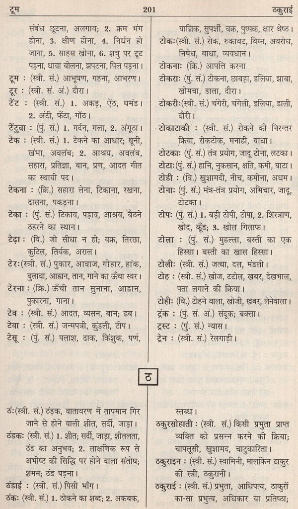 आधुनिक हिंदी शब्दकोश / Aadhunik Hindi Shabdkosh - Retail Maharaj