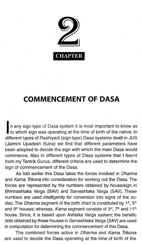 Muktashtaki Dasa - (Astakavarga Based on Rasi Dasa) - Retail Maharaj