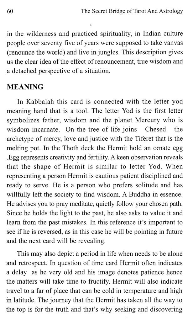 The Secret Bridge of Tarot and Astrology [English] By Maina Bhatnagar - Retail Maharaj