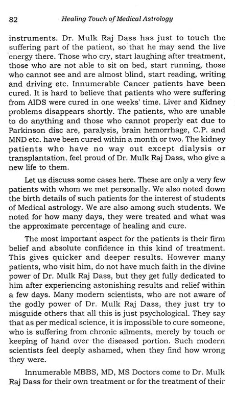 Healing Touch of Medical Astrology (Case Studies in Curing the Incurable) - Retail Maharaj
