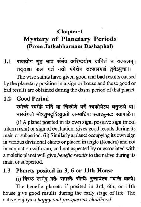 Secret of Planetary Periods and Transits - Retail Maharaj