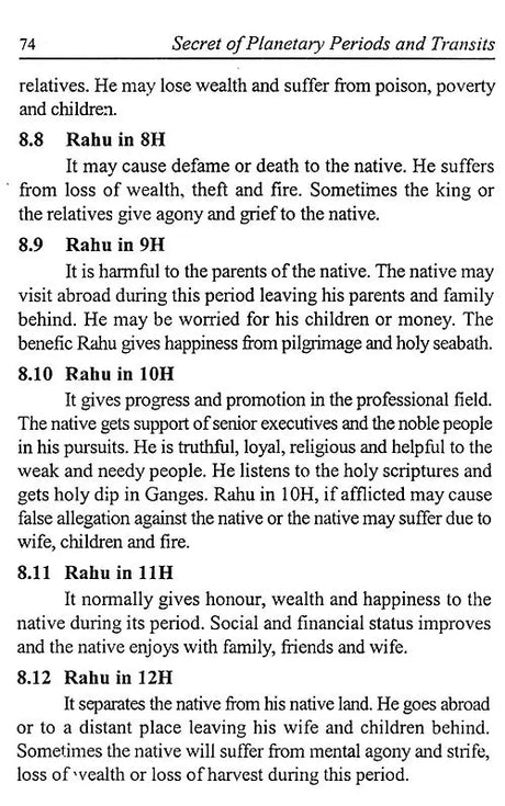 Secret of Planetary Periods and Transits - Retail Maharaj