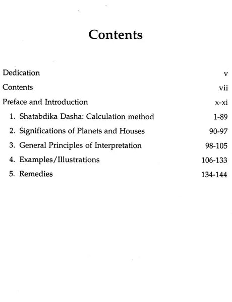 Shatabdika Dasha (A Conditional Dasha of Maharishi Parashara) - Retail Maharaj