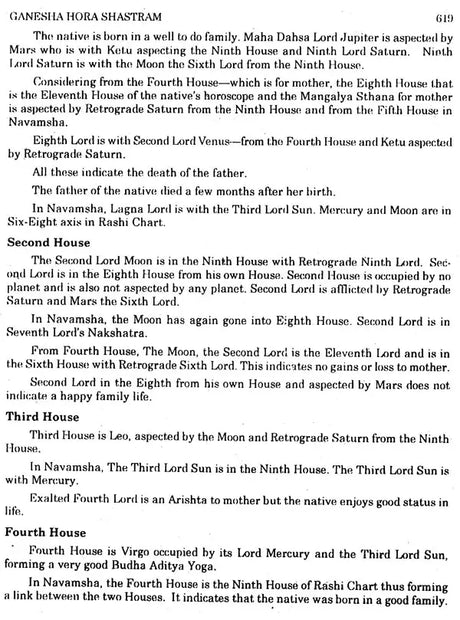 Ganesha Hora Shastram- Bhava Analysis (Set of 2 Volumes) - Retail Maharaj