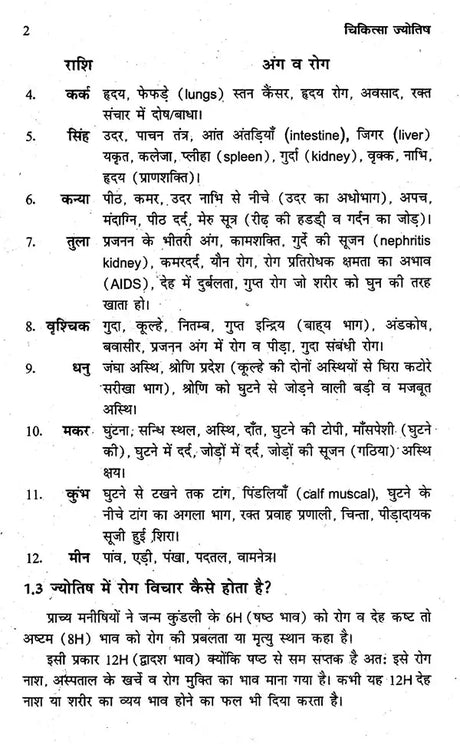 चिकित्सा ज्योतिष- Medical Astrology - Retail Maharaj