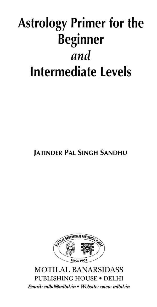 Astrology Primer [English] By Jatinder Pal Singh Sandhu - Retail Maharaj