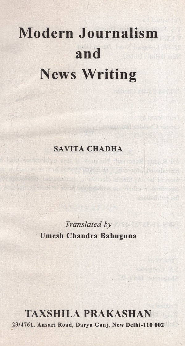 Modern Journalism and News Writing - Retail Maharaj