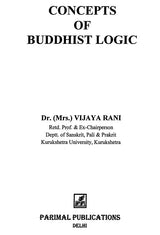 Concepts of Buddhist Logic - Retail Maharaj