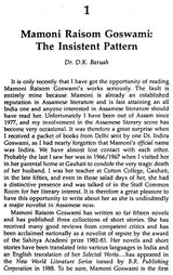 Indira Goswami (Mamoni Raisom) A Critical Study of her Writings - Retail Maharaj