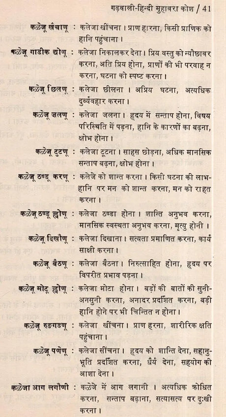गढ़वाली हिन्दी मुहावरा कोश: Dictionary of Garhwali Hindi Idioms (An Old and Rare Book) - Retail Maharaj
