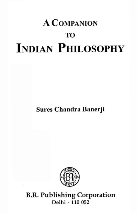 A Companion to Indian Philosophy - Retail Maharaj