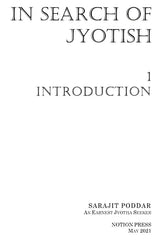 In Search of Jyotish Book 1: An Introduction to Jyotish [English] By Sarajit Poddar - Retail Maharaj