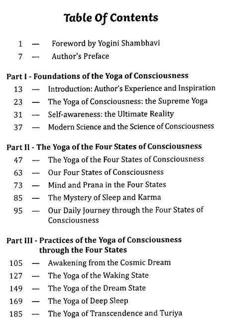 The Yoga of Consciousness From Waking, Dream and Deep Sleep to Self Realization [English] - Retail Maharaj