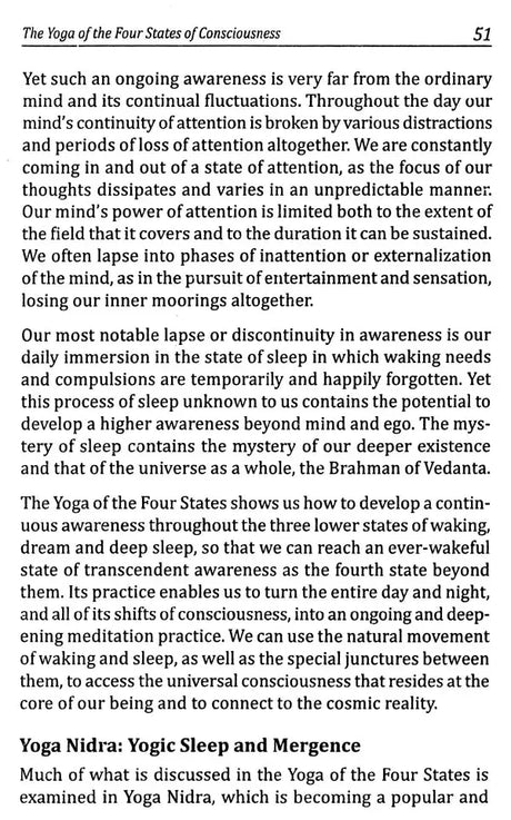 The Yoga of Consciousness From Waking, Dream and Deep Sleep to Self Realization [English] - Retail Maharaj