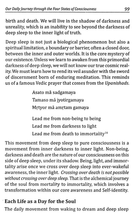 The Yoga of Consciousness From Waking, Dream and Deep Sleep to Self Realization [English] - Retail Maharaj