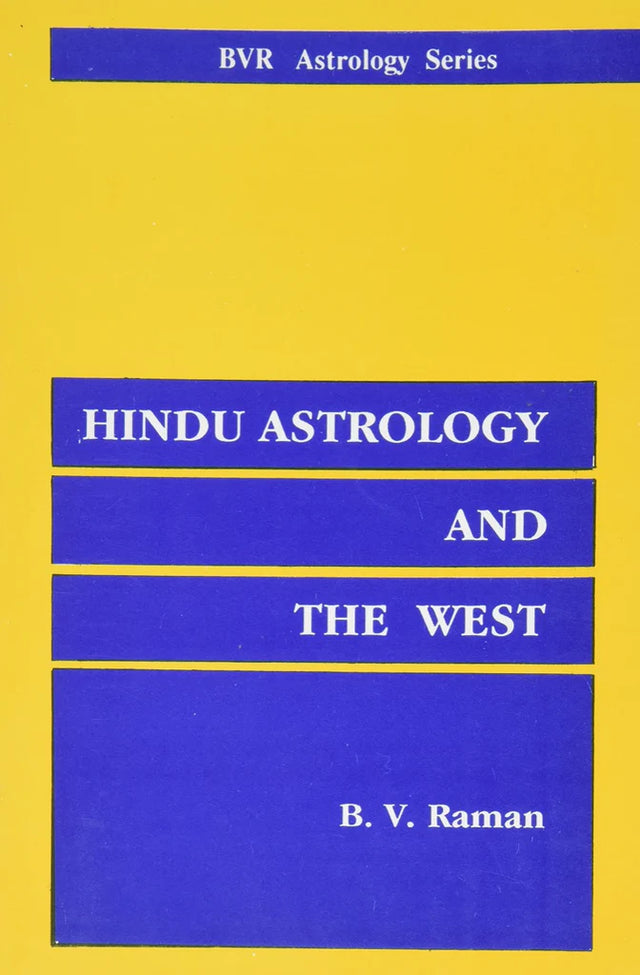 Hindu Astrology and The West In [English] By B. V. Raman - Retail Maharaj