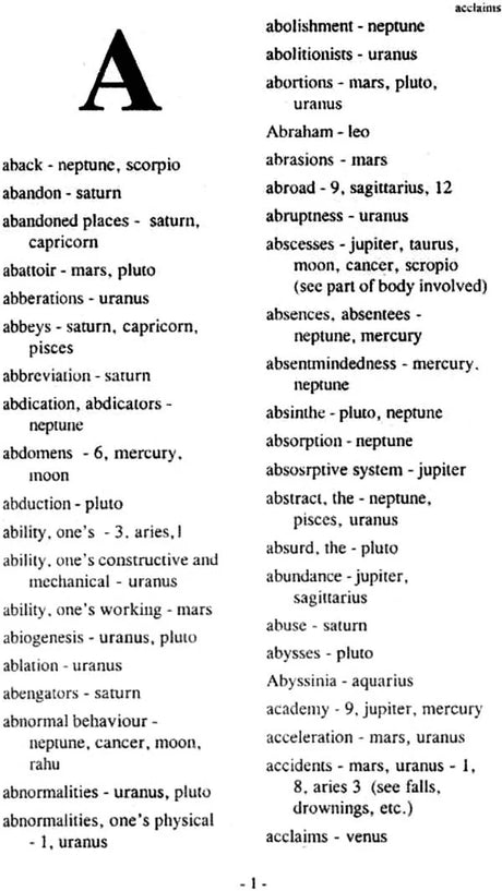 Dictionary of Significators in Astrology [English] - Retail Maharaj