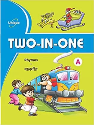 UNIQUE TWO IN ONE - A - Book to Learn English and Hindi Rhymes, Poems, Baal Geet for 2-5 year old children - Retail Maharaj