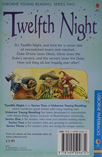 Twelfth Night - Level 2 (Usborne Young Readers) [Paperback] William Shakespeare - Retail Maharaj