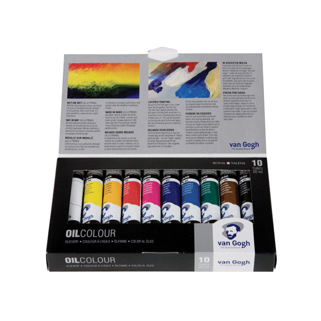 Royal Talens Van Gogh Oil Colour Paint Set of 10 Artist Tubes