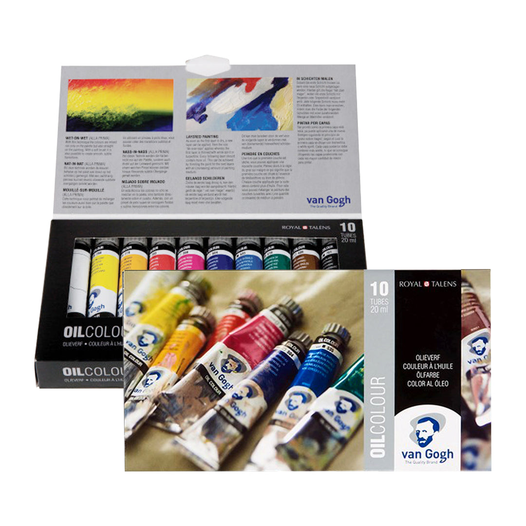 Royal Talens Van Gogh Oil Colour Paint Set of 10 Artist Tubes