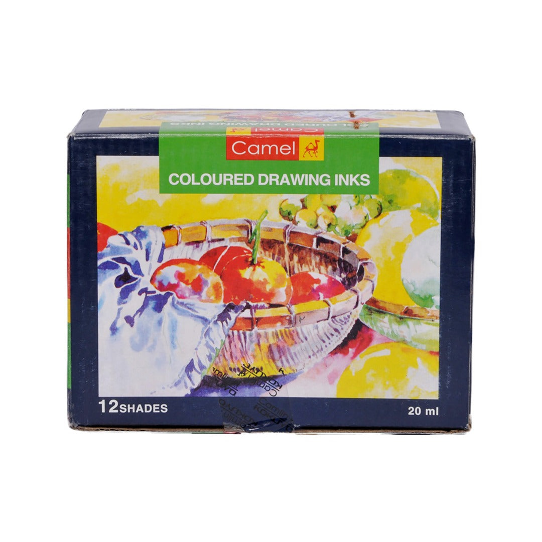 Camel Drawing Ink Set of 12 Shades x 20ml