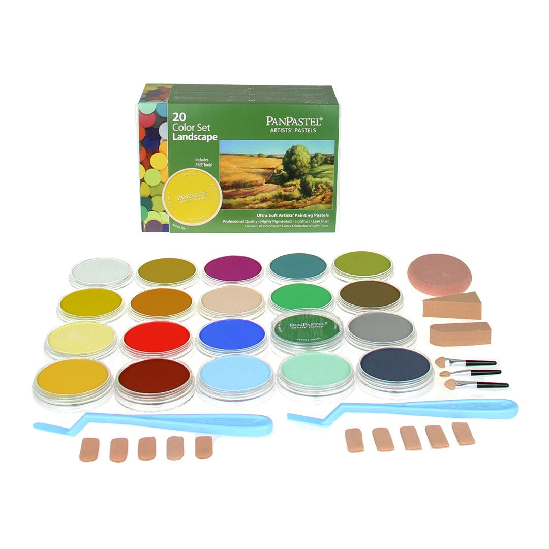 PanPastel Colours Set of 20 (Professional Artist Soft Pastels)