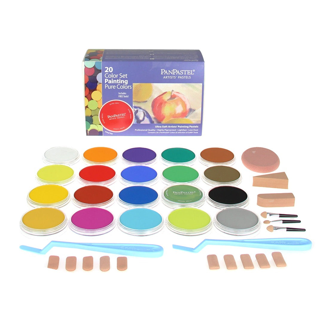 PanPastel Colours Set of 20 (Professional Artist Soft Pastels)